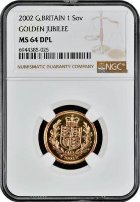 NGC Ð Elizabeth II (1952-2022), Sovereign, 2002 - 2