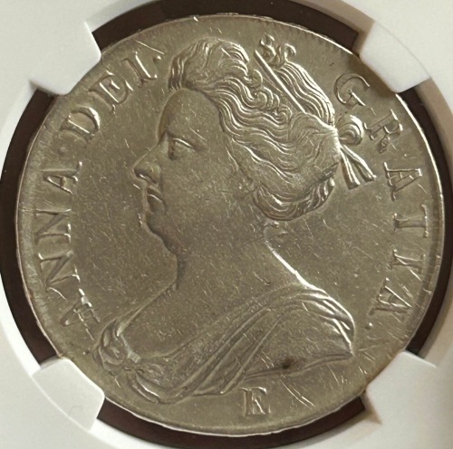 NGC &ETH; Anne (1702-14), Crown, 1707E post-Union