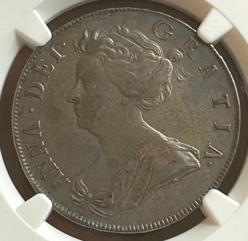 NGC &ETH; Anne (1702-14), Halfcrown, 1707, pre-Union