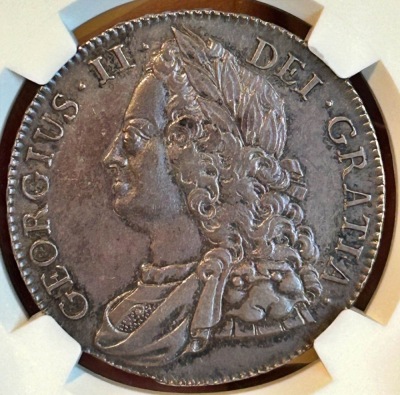 NGC Ð George II (1727-1760), Crown, 1743 - 8