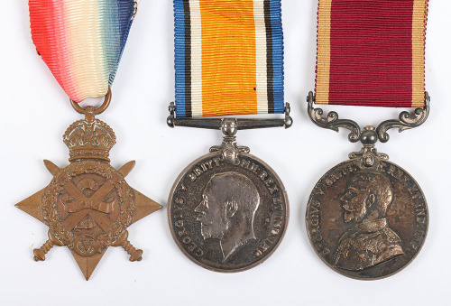An Interesting Army 1914 Star Long Service Medal Group of 3 to a Warrant Officer who Served in the Army Service Corps Before Transferring to the Tank Corps Where he Earnt his Long Service Medal