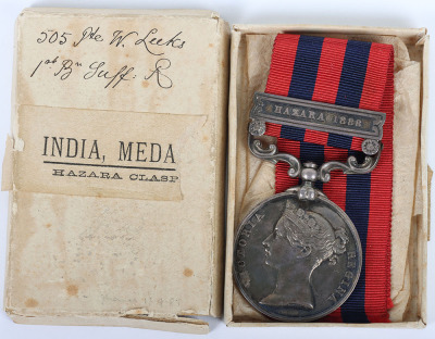 India General Service Medal Suffolk Regiment for the Hazara Campaign in 1888