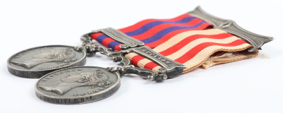 Victorian Campaign Medal Pair for Service in India with the 3rd Battalion Rifle Brigade - 8