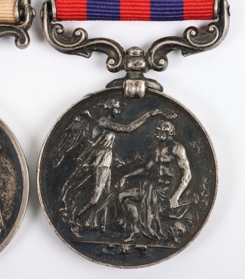 Victorian Campaign Medal Pair for Service in India with the 3rd Battalion Rifle Brigade - 11