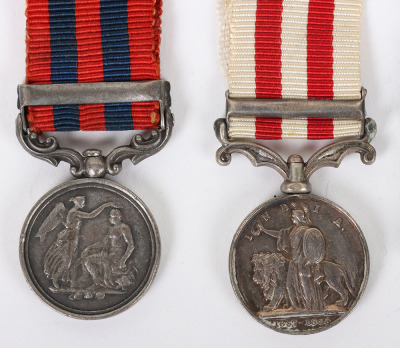 4 Contemporary Victorian Miniature Medals Covering Service in India and Egypt - 5