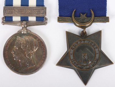 Egypt & Sudan Campaign Medal Pair to an Able Seaman on H.M.S. Superb - 2