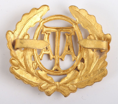 WW2 Air Transport Auxiliary (A.T.A) Officers Cap Badge - 3