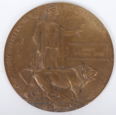 Great War Bronze Memorial Plaque