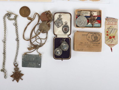 An Interesting Family Medal Group to an Interwar Period Professional Footballer who was Taken Prisoner of War Whilst Serving with the Royal Artillery in July 1940 - 4