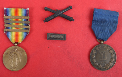 WW1 American Officers Medal and Paperwork Grouping of 2nd Lieutenant Thomas C Chalmers 26th Yankee Division - 2