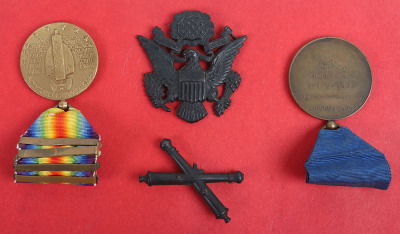 WW1 American Officers Medal and Paperwork Grouping of 2nd Lieutenant Thomas C Chalmers 26th Yankee Division - 3