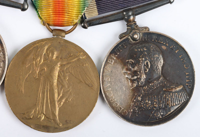 A Great War Naval Long Service Medal Group of 4, HMS COLUMBINE - 4