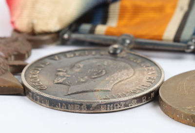 A Great War Naval Long Service Medal Group of 4, HMS COLUMBINE - 5