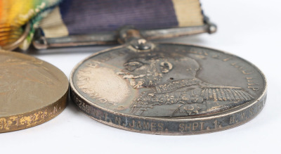 A Great War Naval Long Service Medal Group of 4, HMS COLUMBINE - 6