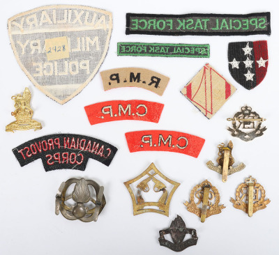 Grouping of Military Police and Military Provost Staff Corps Badges and Insignia - 3