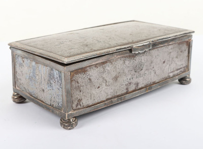 WW1 Steel Cigarette Box Made from Material Salvaged from Imperial German U-Boat UC44 - 3