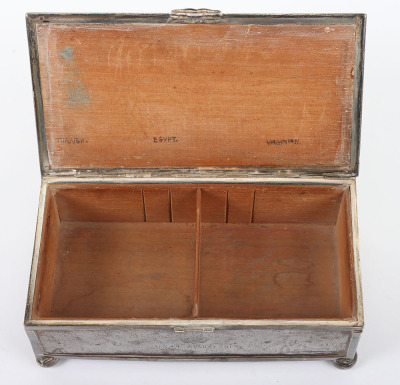 WW1 Steel Cigarette Box Made from Material Salvaged from Imperial German U-Boat UC44 - 6