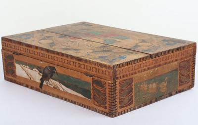 Russian Civil War Bolshevik Prisoner of War Decorated Box in the Bilibin Style - 5