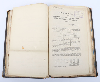 Interesting Journal Containing Reports and Official Publications Relating to Military Estimates 1889/90 - 5