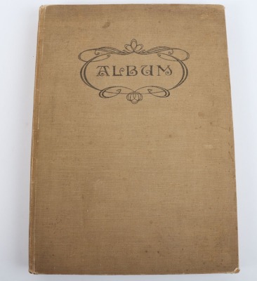 Unusual Photograph Album Early 20th Century with Collection of International Envelope Seals and Addresses - 10