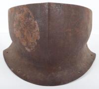 15th Century Style Steel Beevor Neck Guard for Wearing Below the Sallet Type Helmet