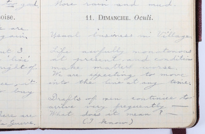 Historically Important Great War Diary Grouping of Timothy Goddard Elliott from 1914-1918, Covering Many of the Major Actions of WW1 including the Battle of the Somme in 1916, Where he went Over The Top with 9th Battalion City of London Queen Victoria Rif - 46