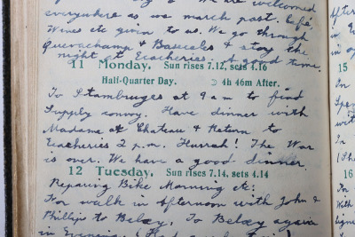 Historically Important Great War Diary Grouping of Timothy Goddard Elliott from 1914-1918, Covering Many of the Major Actions of WW1 including the Battle of the Somme in 1916, Where he went Over The Top with 9th Battalion City of London Queen Victoria Rif - 66