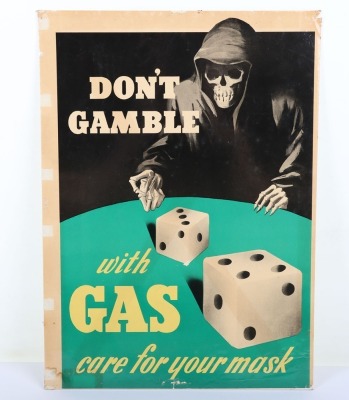 US WW2 Chemical Warfare Warning / Training Posters - 3