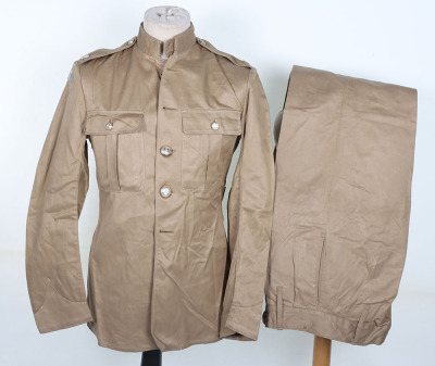 British Post War Royal Marines KD Tunic and Trousers Worn by Swimmer Canoeist T D Hughes During his Service with No.6 Special Boat Service, 40 Commando 1960-61 - 13