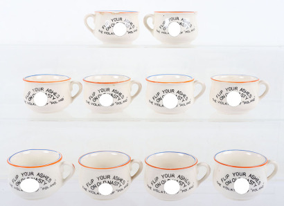 10x Fieldings WW2 Novelty Miniature Chamber Pots