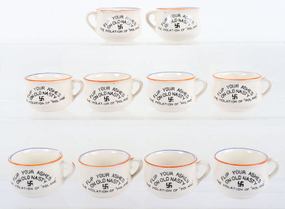 10x Fieldings WW2 Novelty Miniature Chamber Pots - 2