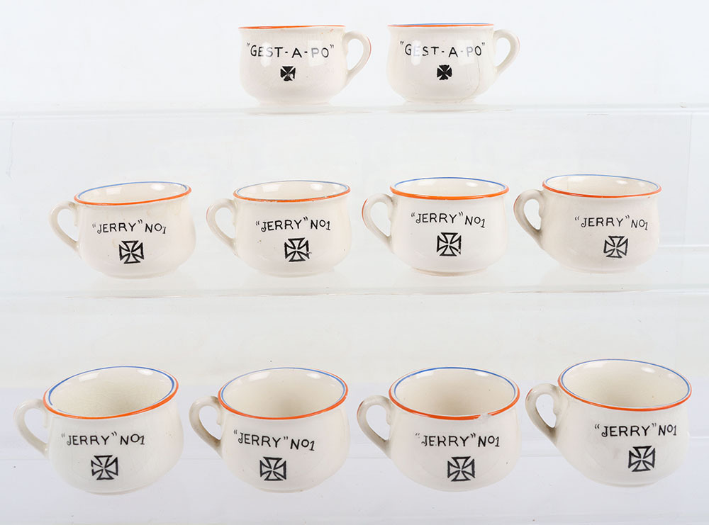 10x Fieldings WW2 Novelty Miniature Chamber Pots