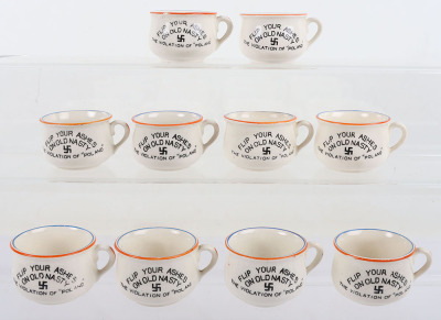 10x Fieldings WW2 Novelty Miniature Chamber Pots - 2