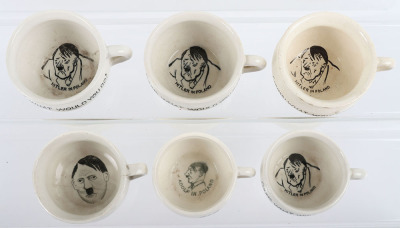 6x WW2 Novelty Miniature Chamber Pots - 2