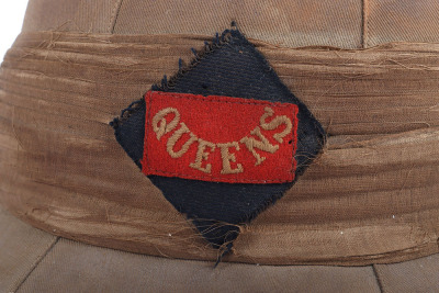 Great War Period Queens Royal West Surrey Regiment Other Ranks Foreign Service Helmet - 6
