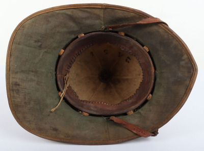 Great War Period Queens Royal West Surrey Regiment Other Ranks Foreign Service Helmet - 7