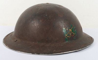 WW2 British Infantry Traning Battalion / Junior Leaders Infantry Training Steel Combat Helmet - 7
