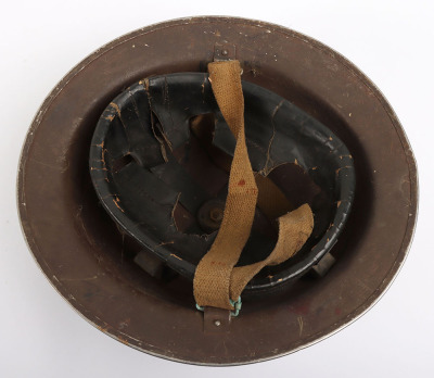 WW2 British Infantry Traning Battalion / Junior Leaders Infantry Training Steel Combat Helmet - 8