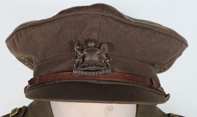 WW1 British Officers Cuff Rank Tunic, Peaked Cap and Equipment of 2nd Lieutenant H E Cuthbert Manchester Regiment (Volunteer Force) - 2