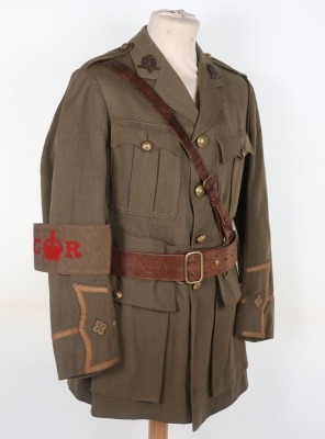 WW1 British Officers Cuff Rank Tunic, Peaked Cap and Equipment of 2nd Lieutenant H E Cuthbert Manchester Regiment (Volunteer Force) - 8