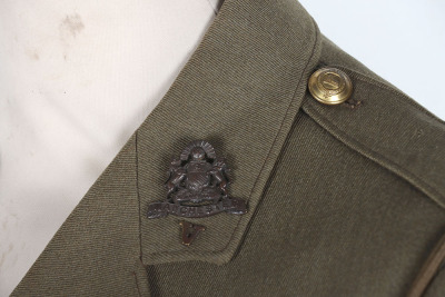 WW1 British Officers Cuff Rank Tunic, Peaked Cap and Equipment of 2nd Lieutenant H E Cuthbert Manchester Regiment (Volunteer Force) - 13