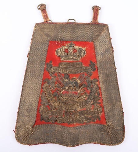 Early Pattern Victorian 15th (The King&rsquo;s) Hussars Officers Full Dress Sabretache