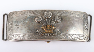 Hallmarked Silver Denbighshire Hussars Yeomanry Officers Cross Belt Pouch