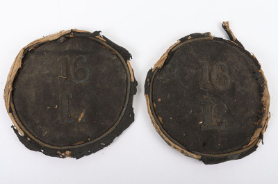 Victorian 16th Lancers Saddle Roll Cloth Ends,