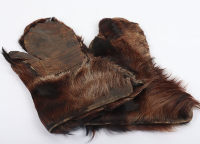 Pair of 19th Century American Frontiersman Bearskin Gloves Belonging to Dr W F Carver, Wild West Sharpshooter and Creator of Diving Horse Attraction - 3