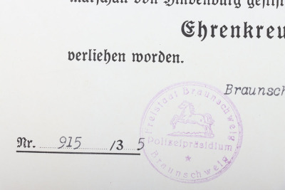 1914-18 Hindenburg Cross for War Widows - 5