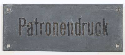 3x WW1 German U-Boat Engine Room Plaques - 3