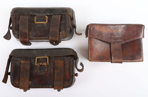 2x German Wurttemberg M-1887 Pattern Ammunition Pouches
