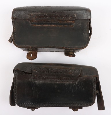 Pair of Wurttemberg M-1887 Ammunition Pouches Regimentally Marked 120th Regiment - 2