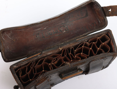 Pair of Wurttemberg M-1887 Ammunition Pouches Regimentally Marked 120th Regiment - 3